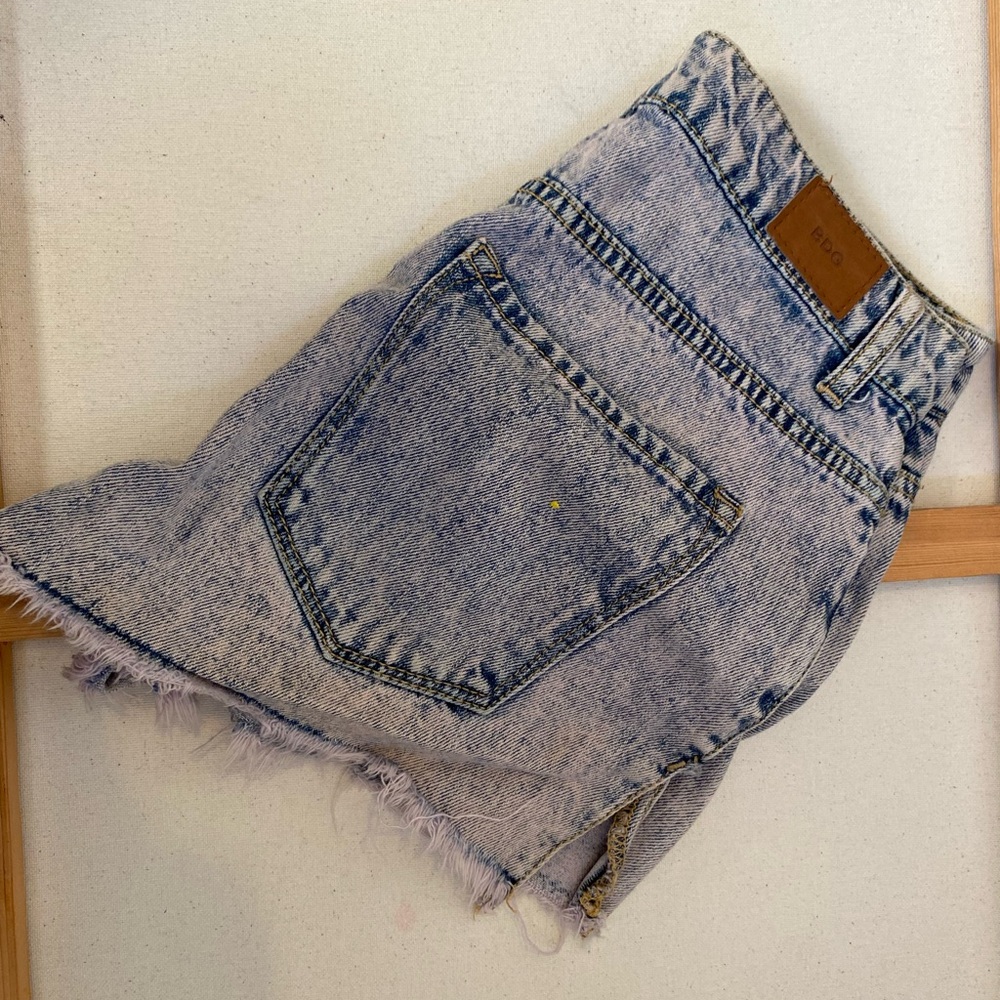 BDG High Rise Lou | High Low Shorties | Denim Shorts | Size 27W | Color Purple
